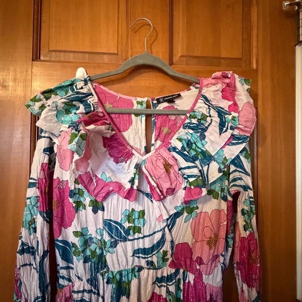 INC International Concepts Pink Floral Dress - Picture 2 of 7